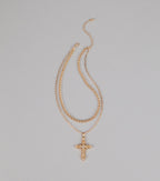 Shining Faith Cross Chain Necklace
