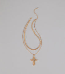 Shining Faith Cross Chain Necklace