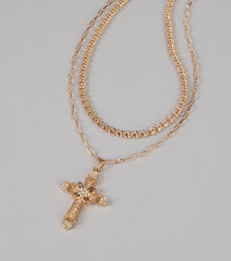 Shining Faith Cross Chain Necklace