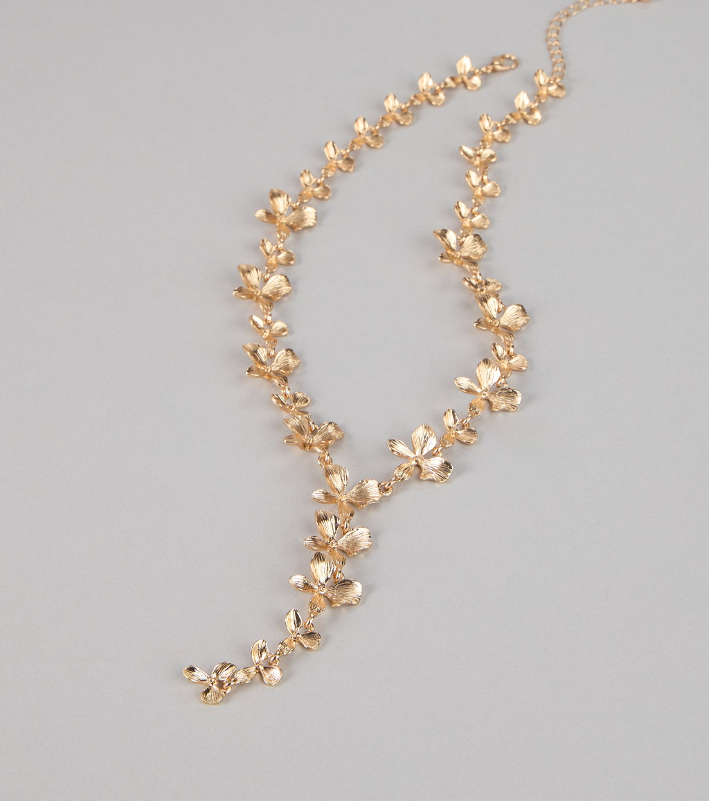 Bloom And Glow Lariat Necklace