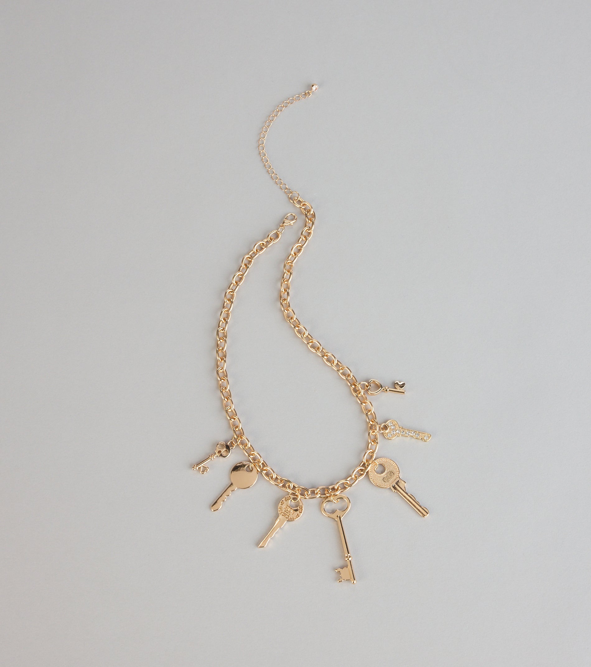 Secret Key Charm Chain Necklace