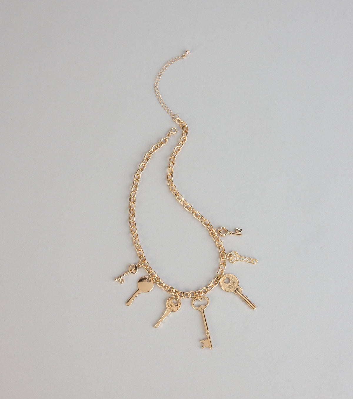 Secret Key Charm Chain Necklace