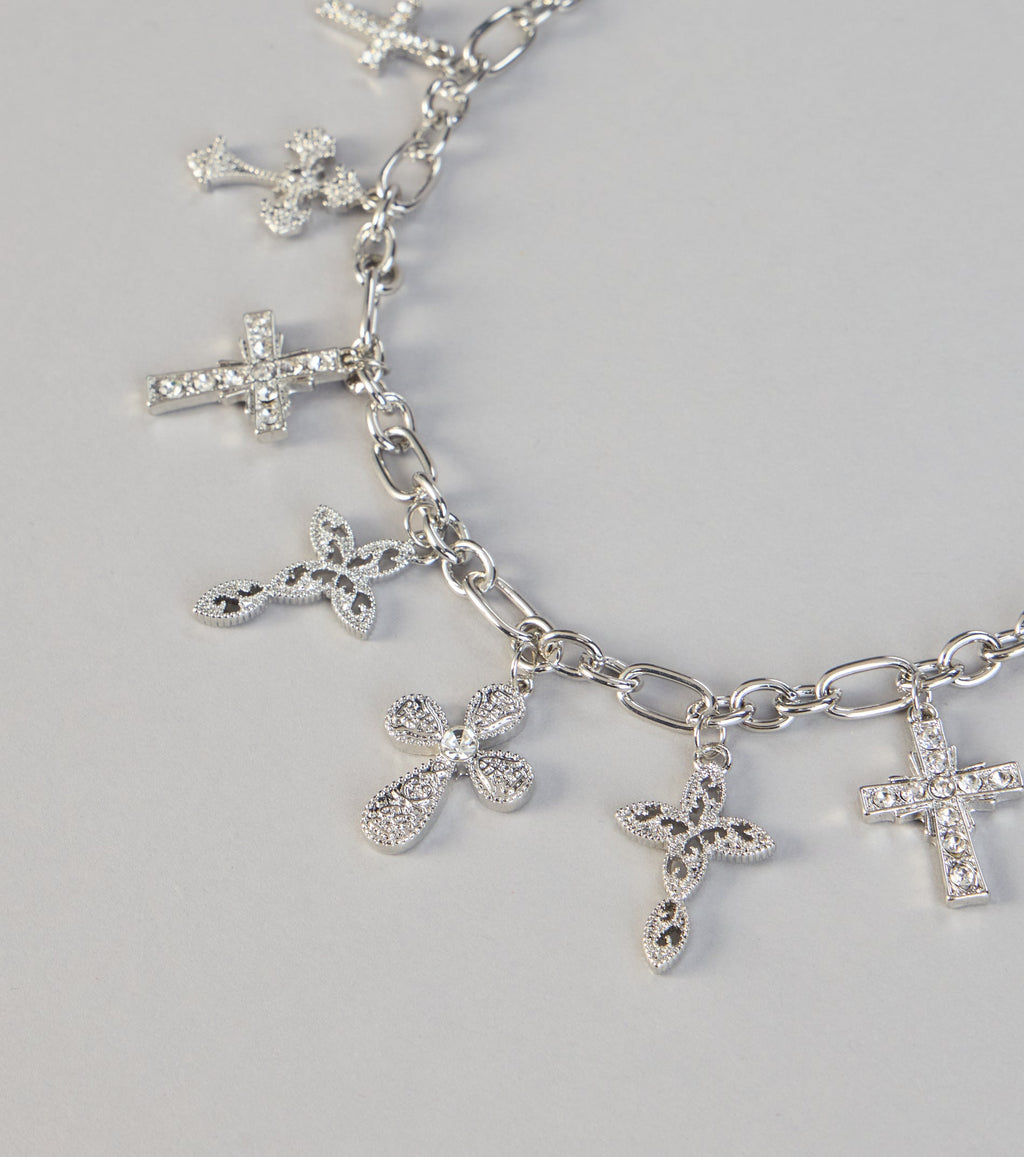 Faith Mode Cross Charm Necklace