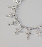 Faith Mode Cross Charm Necklace