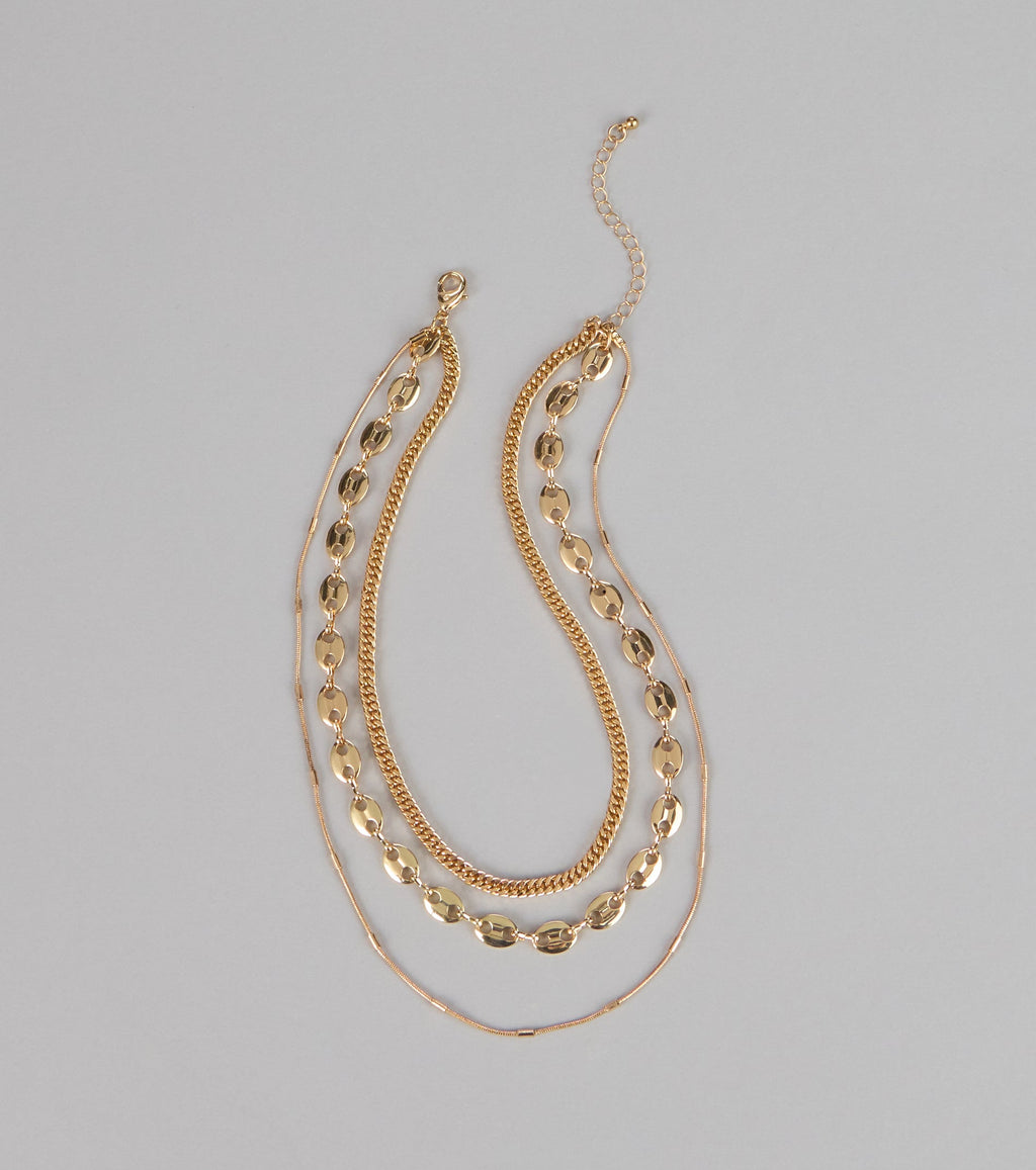 Link Up Layered Necklace
