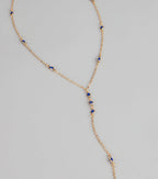 Midnight Details Colored Stone Necklace