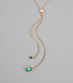 Hint Of Glamour Slider Necklace