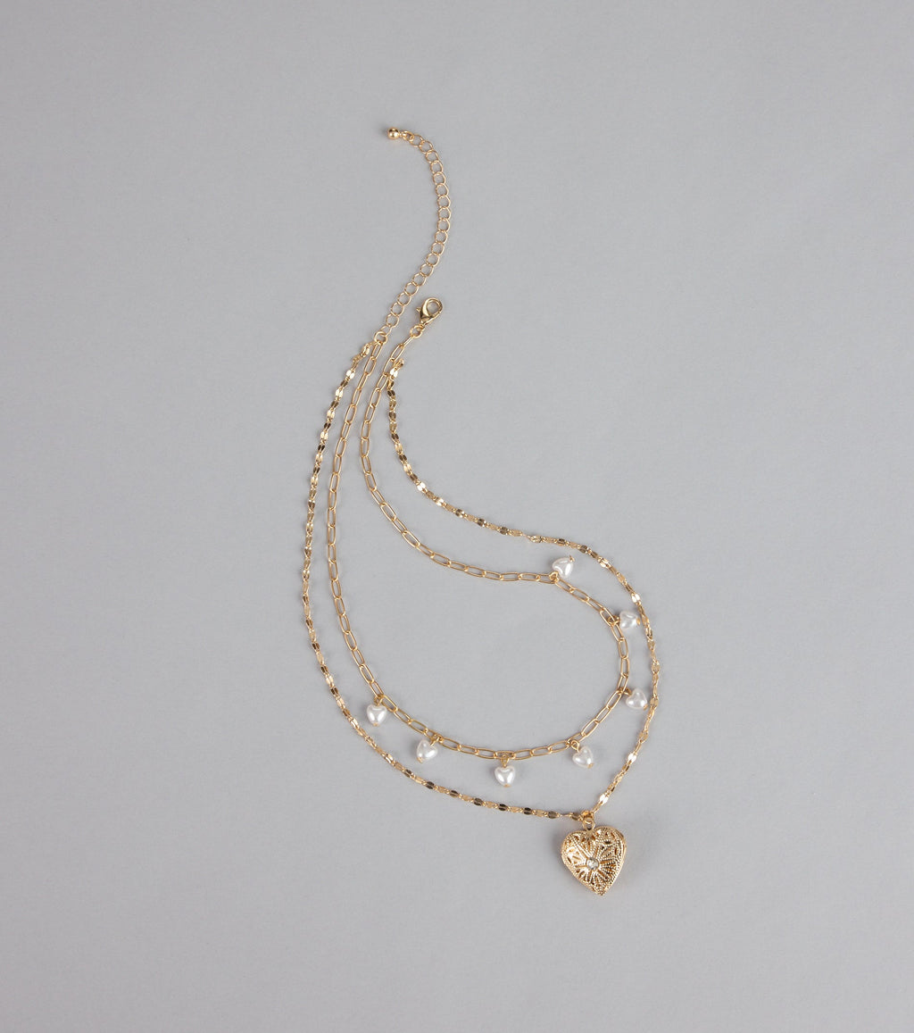 Love Notes Pearl Charm Necklace