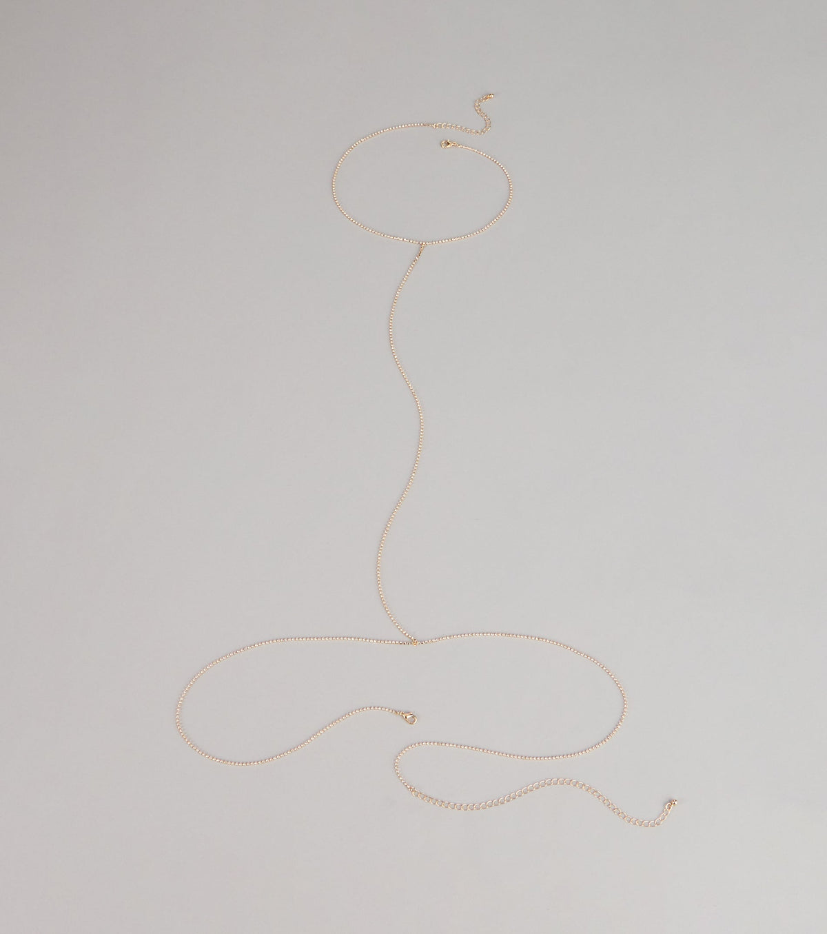 Delicate Glow Rhinestone Body Chain