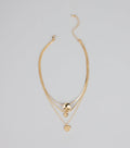 Soft Shine Layered Chain Necklace