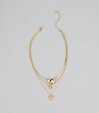 Soft Shine Layered Chain Necklace
