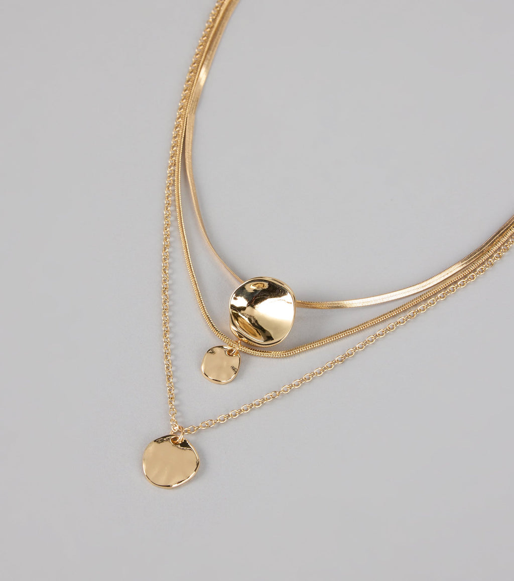 Soft Shine Layered Chain Necklace