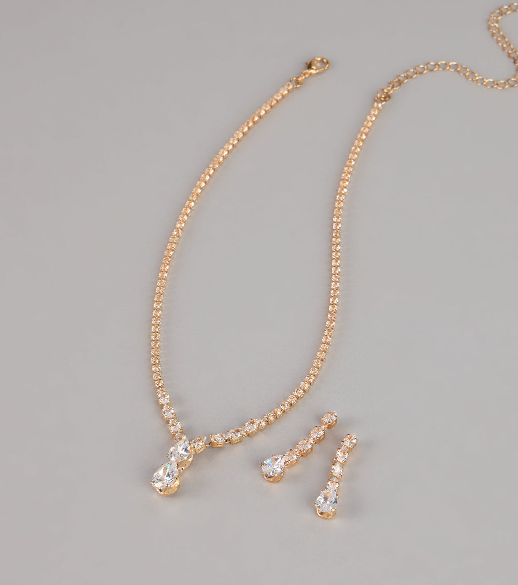 Luminous Glow Cubic Zirconia Jewelry Set