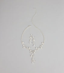 Crystal Vine Necklace And Earring Set
