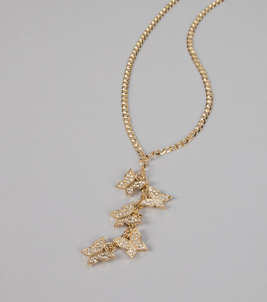 Glimmer Butterfly Chain Necklace