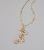 Glimmer Butterfly Chain Necklace