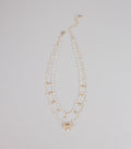 Charmed in Pearls Layered Necklace