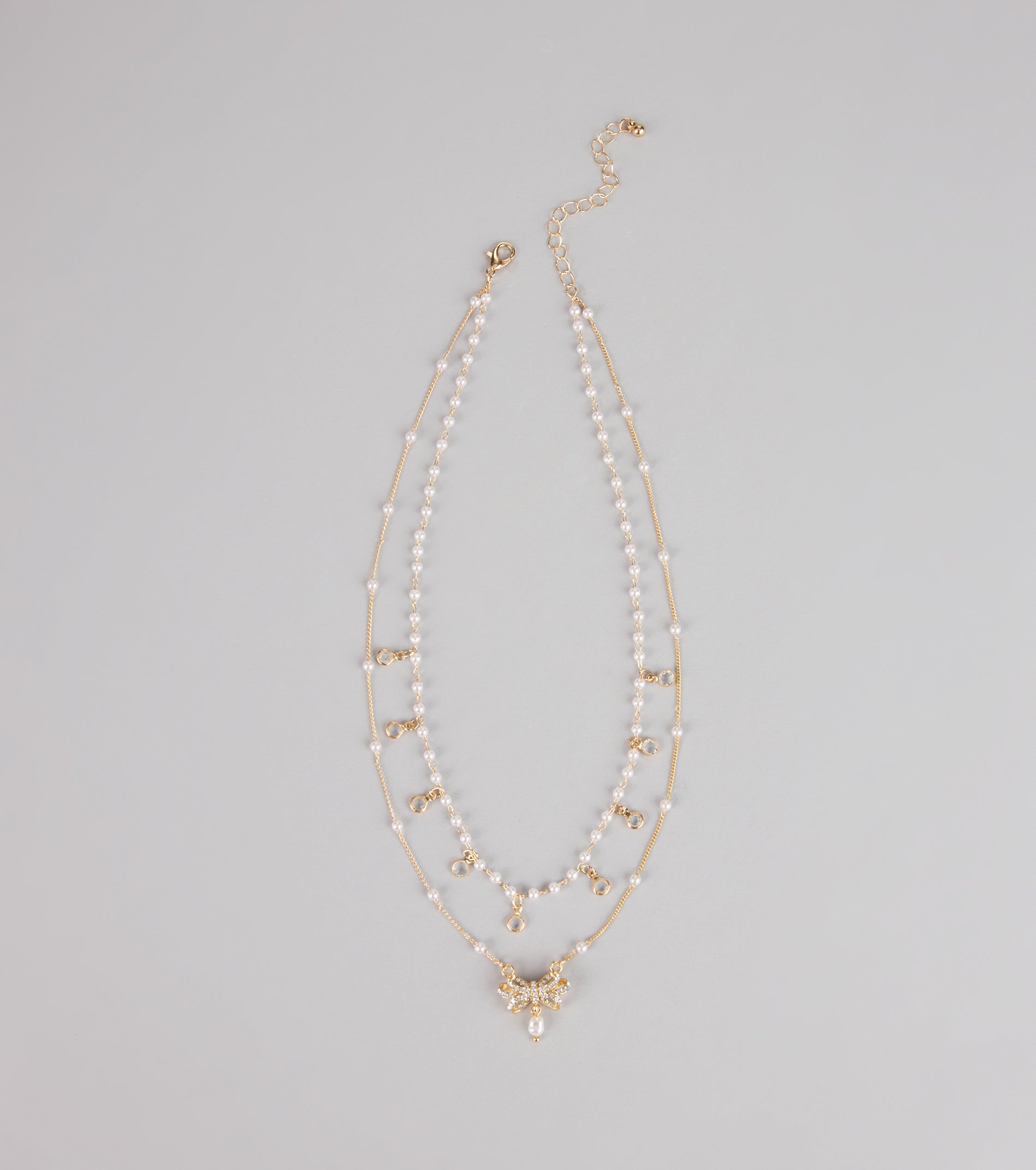 Charmed in Pearls Layered Necklace