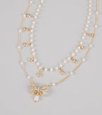 Charmed in Pearls Layered Necklace