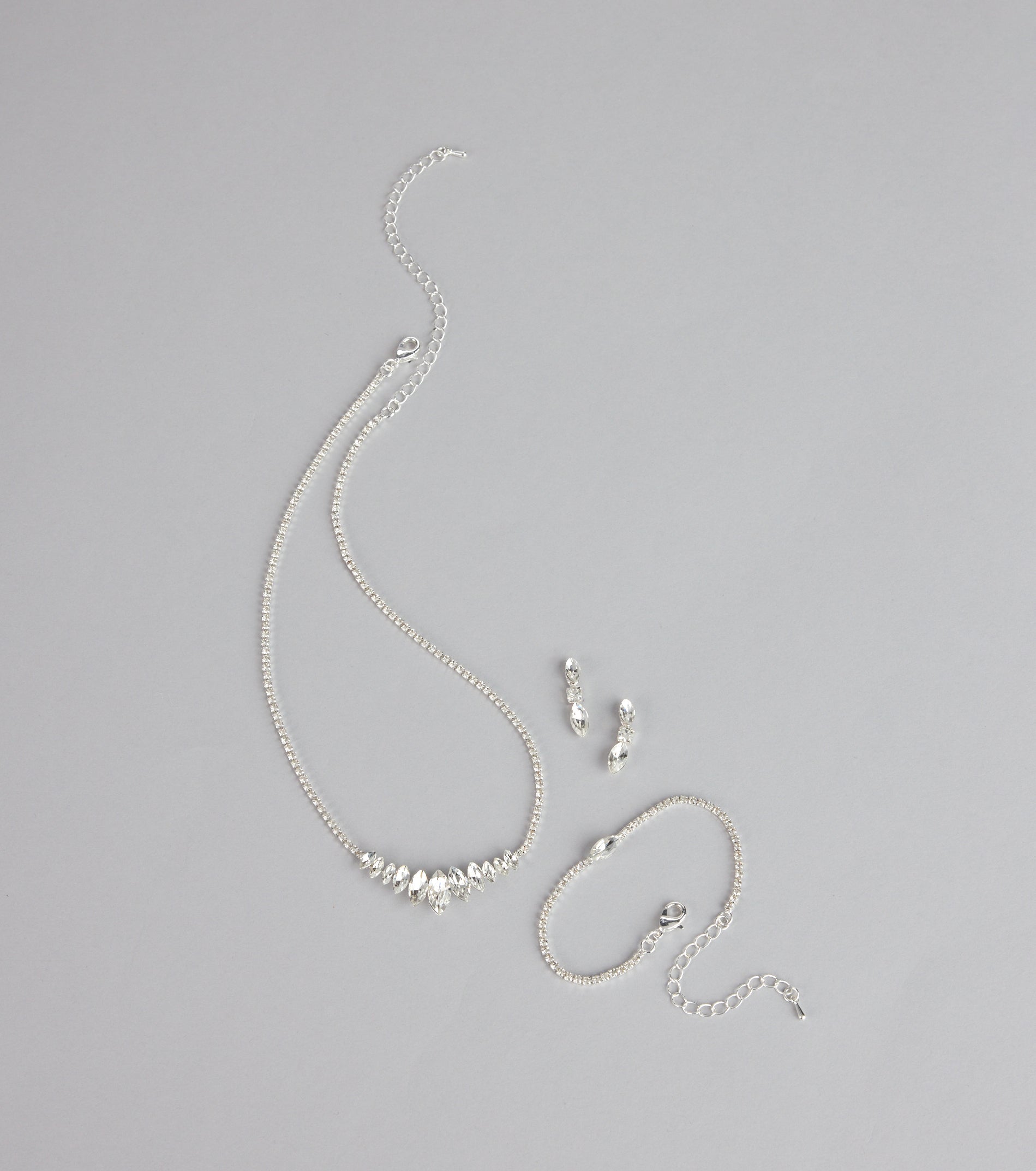 Dazzle Point Marquise Jewelry Set