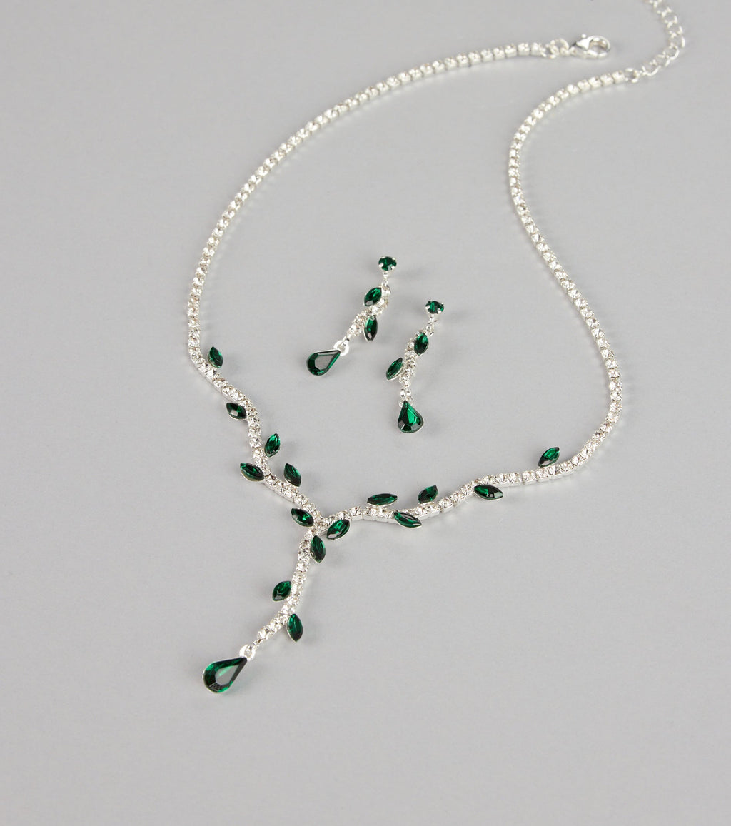 Enchanted Forest Marquise Jewelry Set