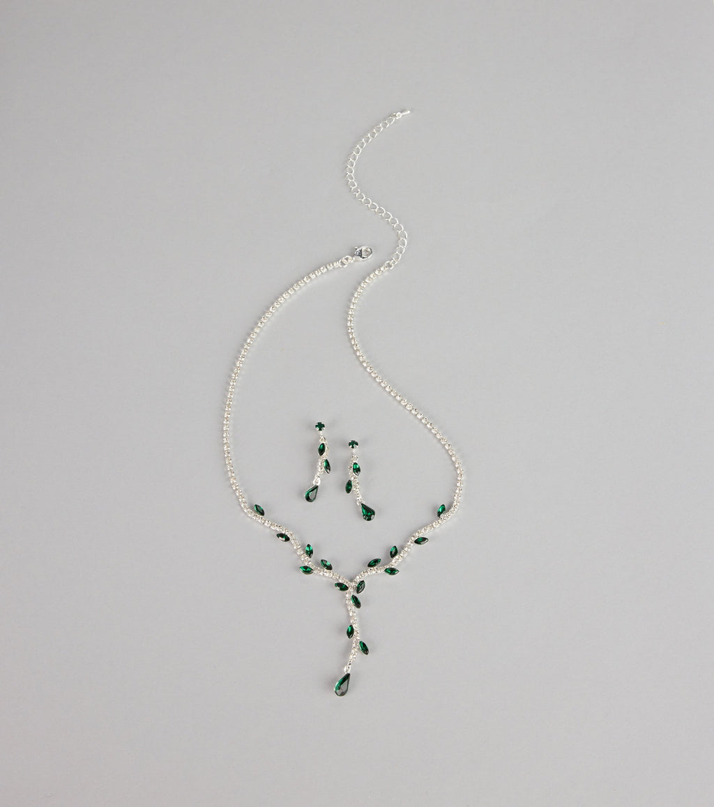 Enchanted Forest Marquise Jewelry Set