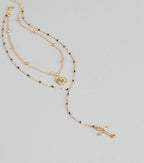 Divine Duo Layered Charm Necklace