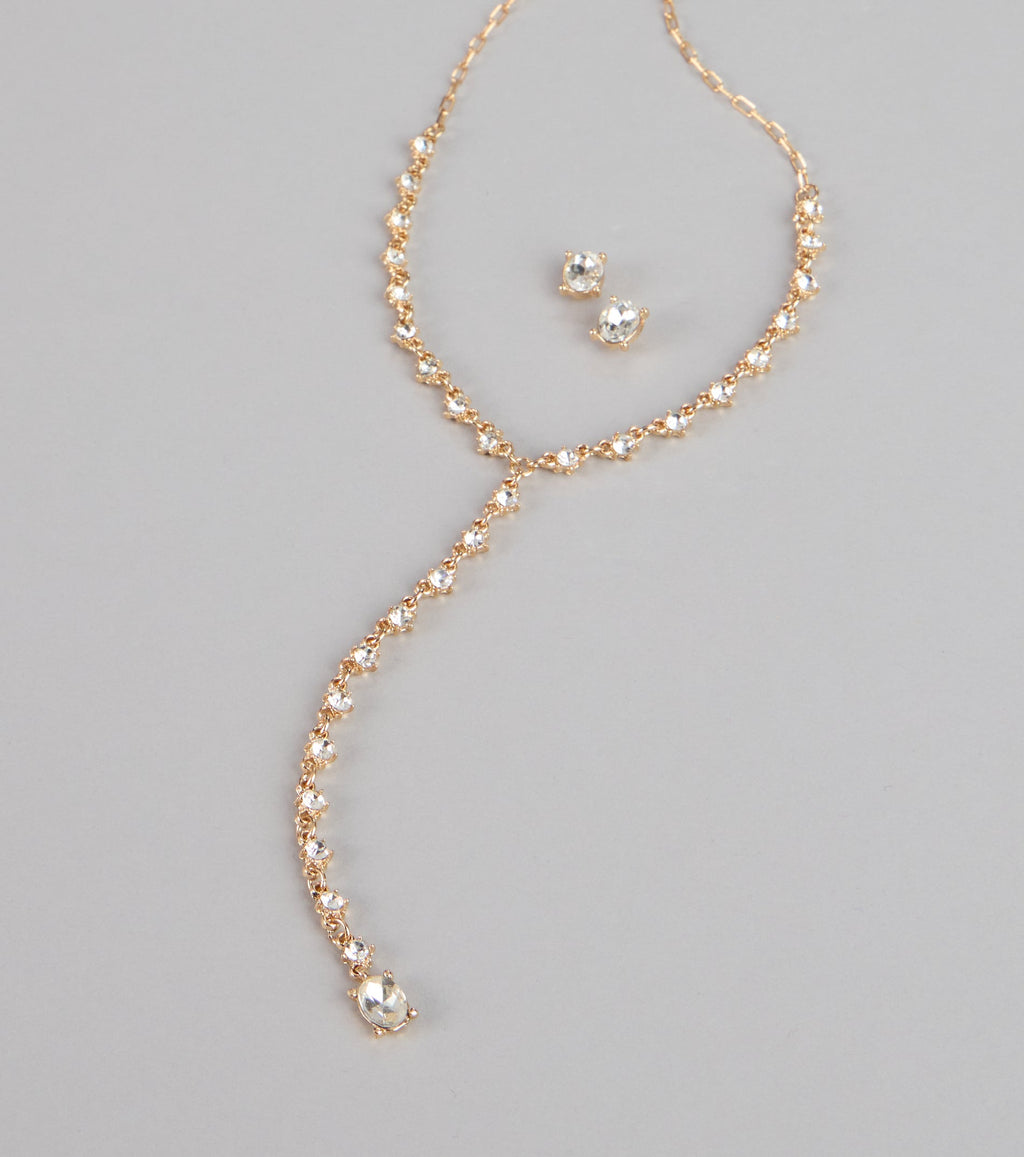 Light the Night Sparkle Necklace And Earrings Set