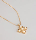 Quiet Grace Cross Pendant Necklace