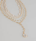 Stacked Shine Crystal Beaded Layered Necklace