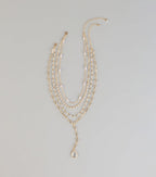 Stacked Shine Crystal Beaded Layered Necklace