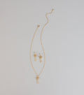 Locked In Love Heart Key Jewelry Set