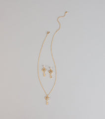 Locked In Love Heart Key Jewelry Set