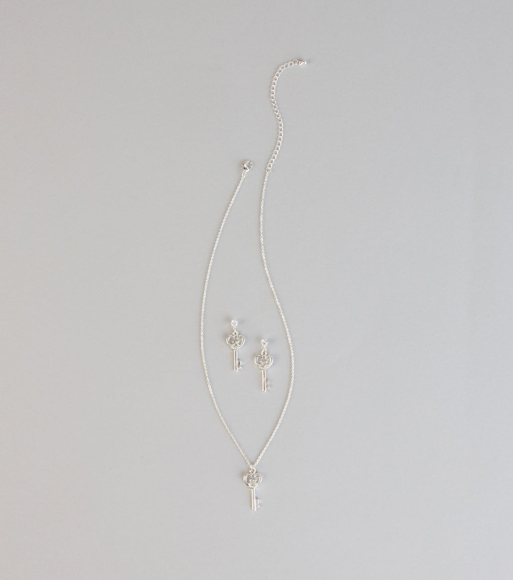 Little Secrets Heart Key Jewelry Set