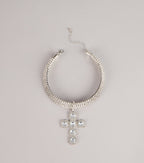 After Dark Drama Rhinestone Statement Necklace
