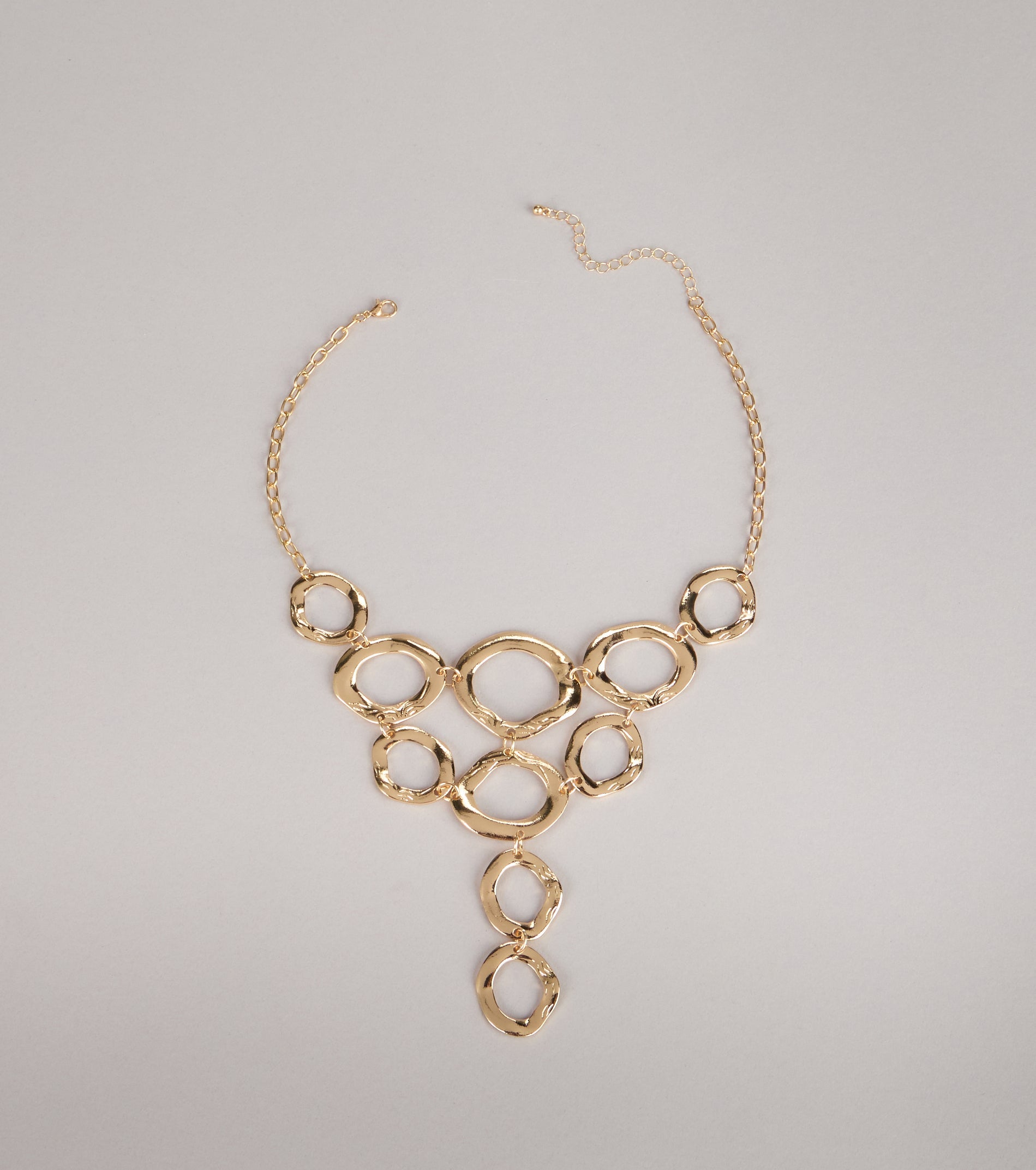 Modern Muse Linked Circle Statement Necklace