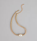 Modern Muse Coil Pearl Collar Necklace