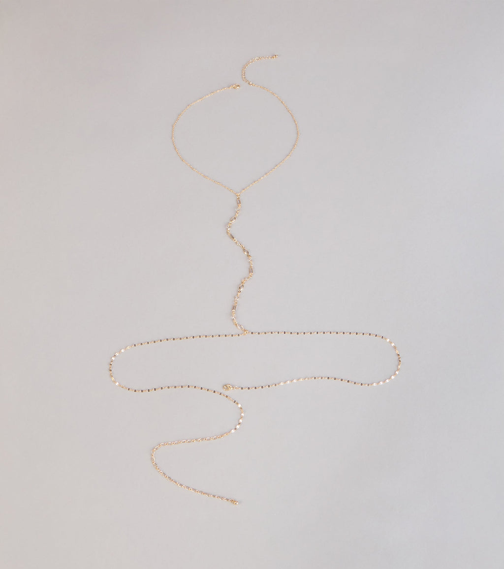 Sunlit Sparkle Rhinestone Body Chain