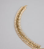 Double Dazzle Rhinestone Choker