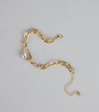 Linked Luxe Rhinestone Chain Bracelet
