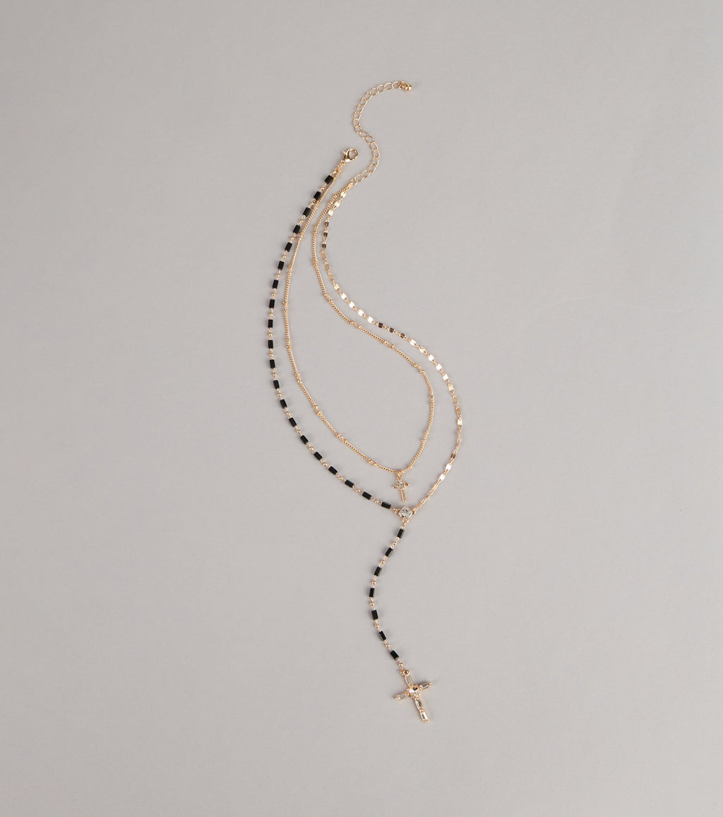 Soft Focus Shine Beaded Necklace