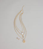 Golden Grace Necklace And Earrings Set
