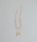 Lucky Layers Locket Charm Necklace