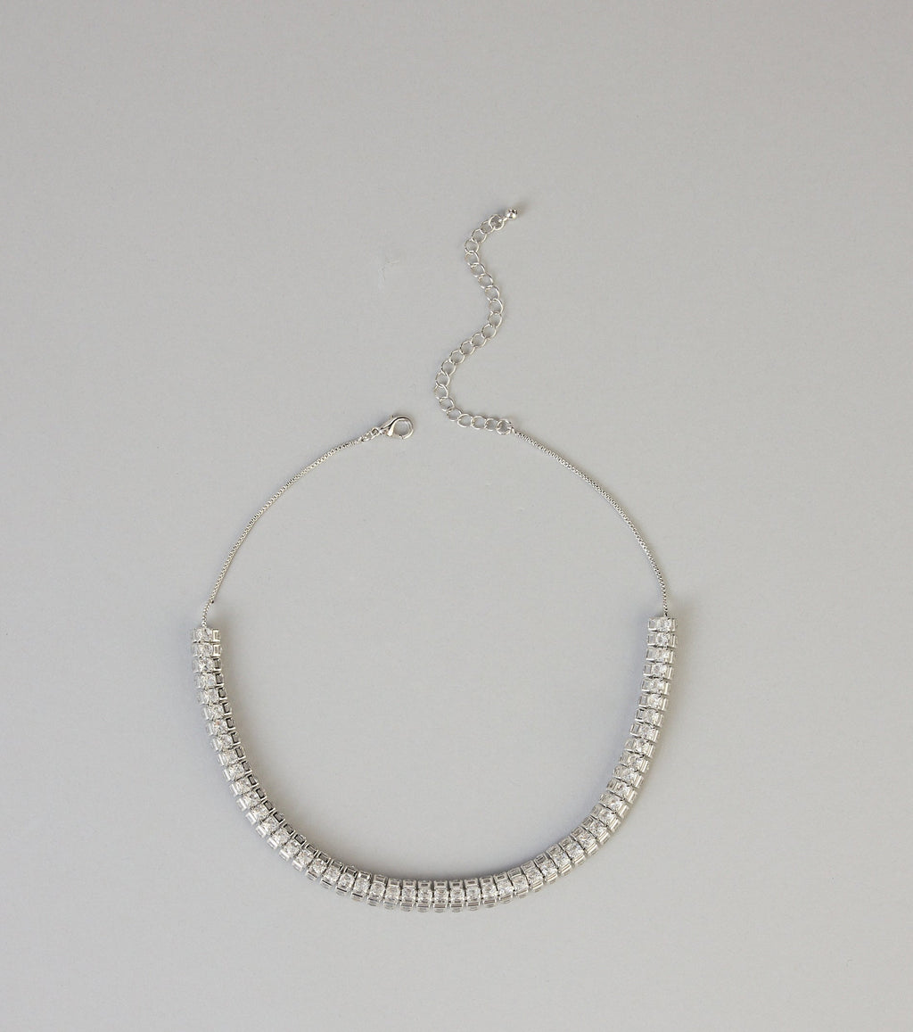 Twice The Shine Rhinestone Choker