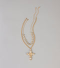Double Take Rhinestone Necklace Set