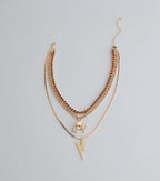 Strike And Shine Charm Necklace