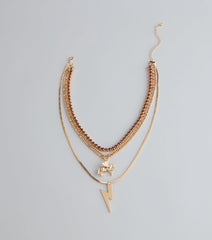 Strike And Shine Charm Necklace