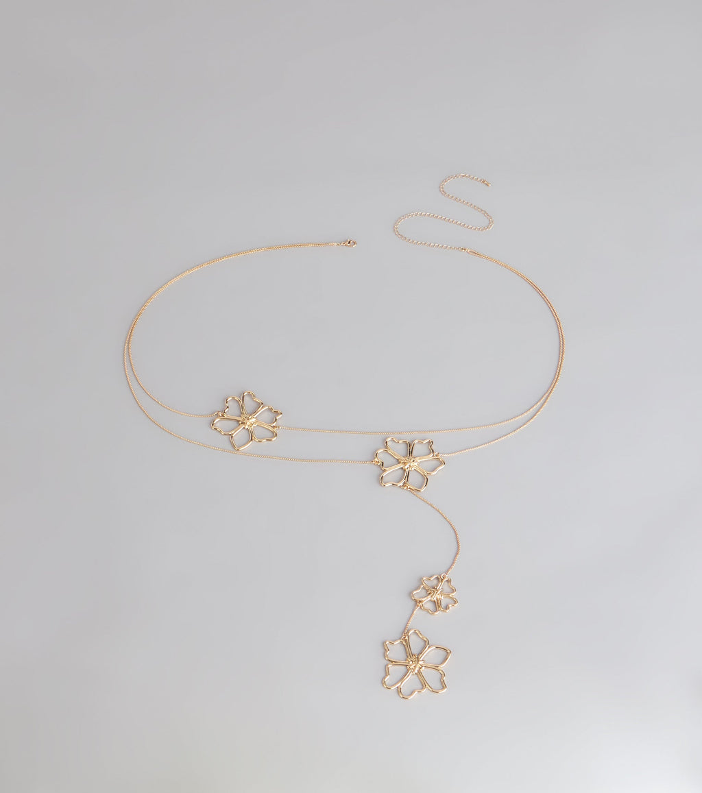 Daisy Drip Flower Belly Chain