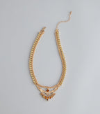 Radiant Wing Pendant Necklace