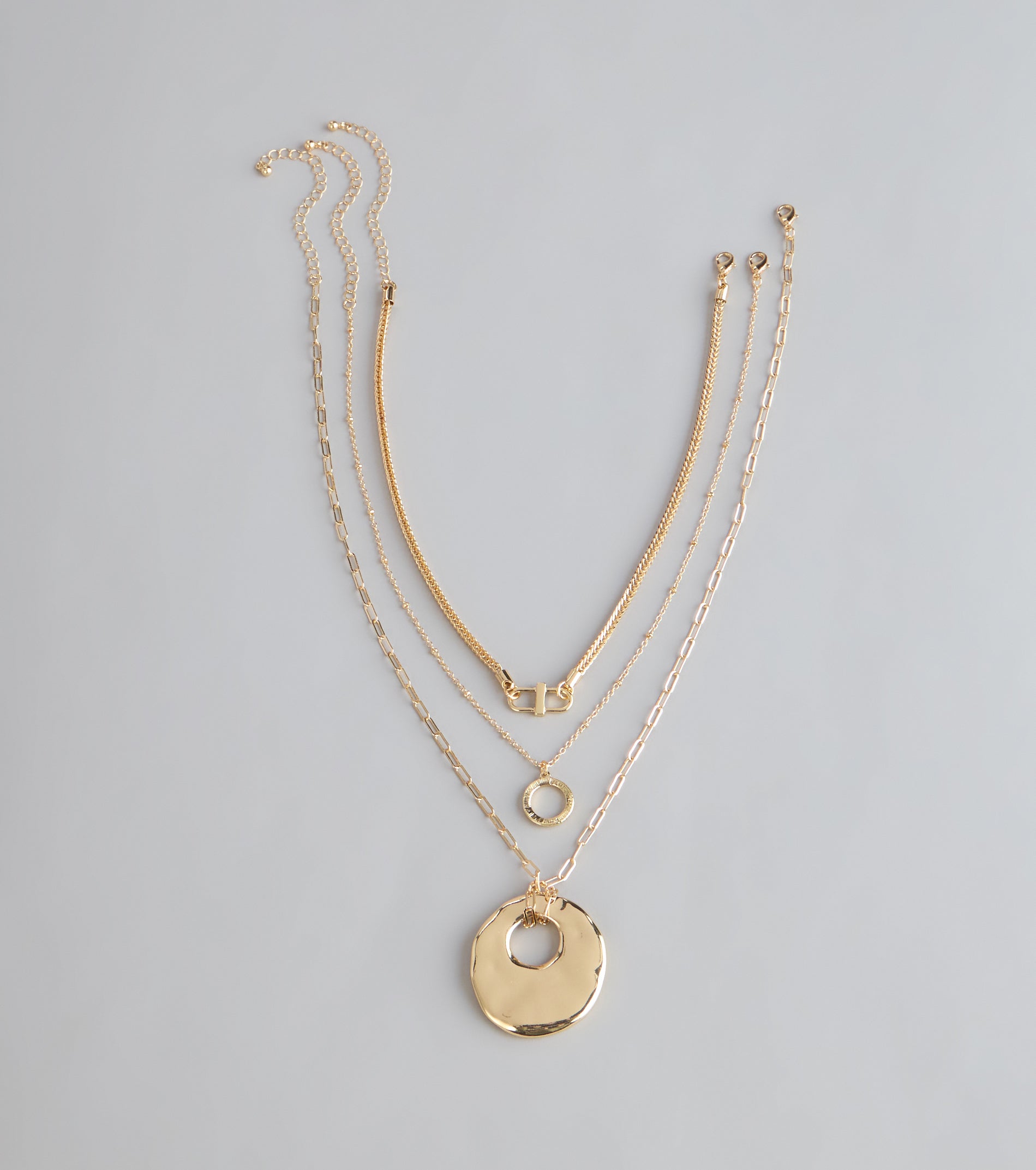 Polished Plans Three-Piece Necklace